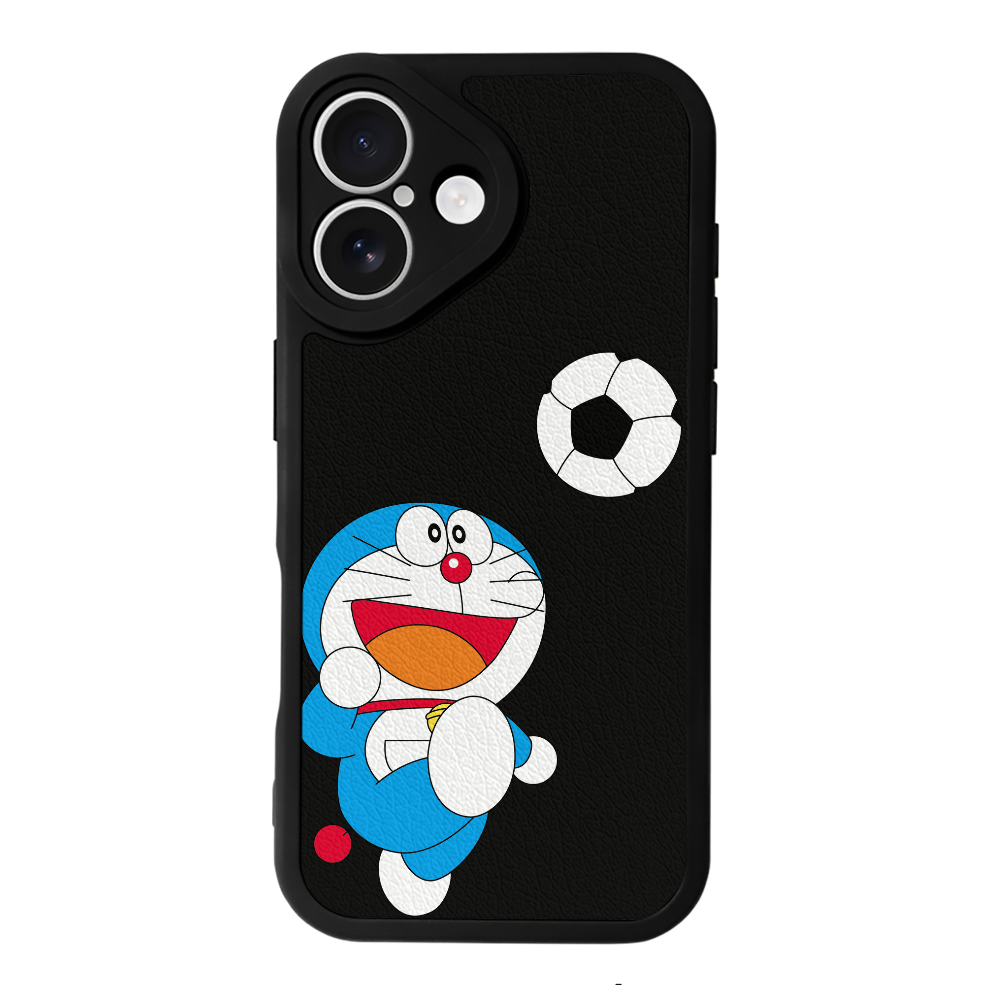 （画像用） ドラえもん Doraemon 【iPhone 16シリーズ対応】シリコンスマホケース（レザー調） 材質：シリコン